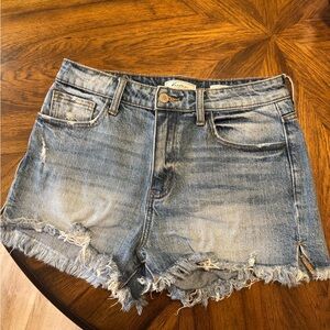 KanCan Blue Distressed Jean Shorts